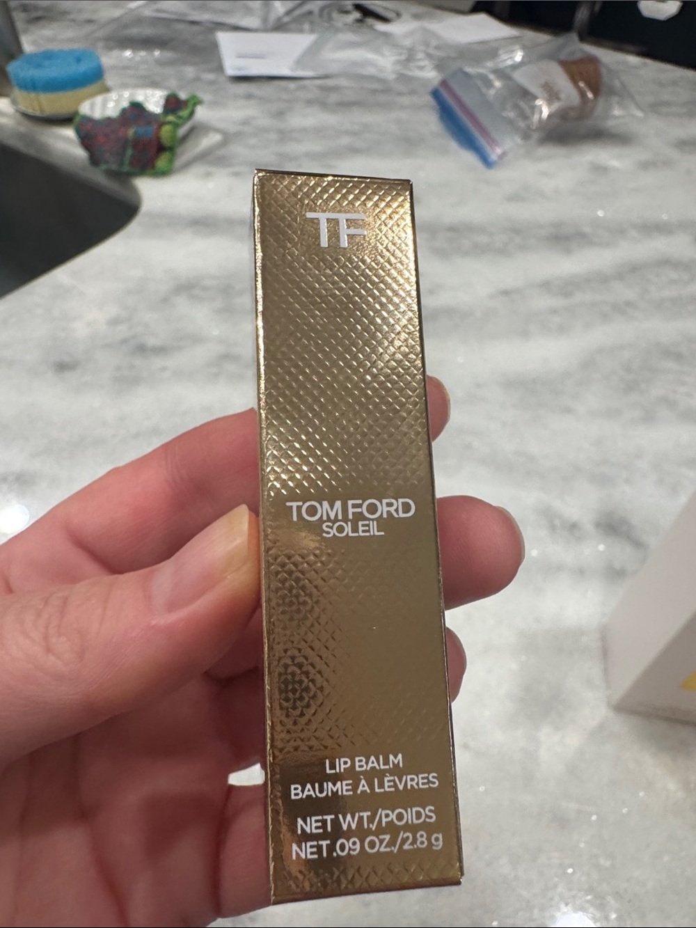 Tom Ford Gold Soleil Lip Balm In Getaway NWT